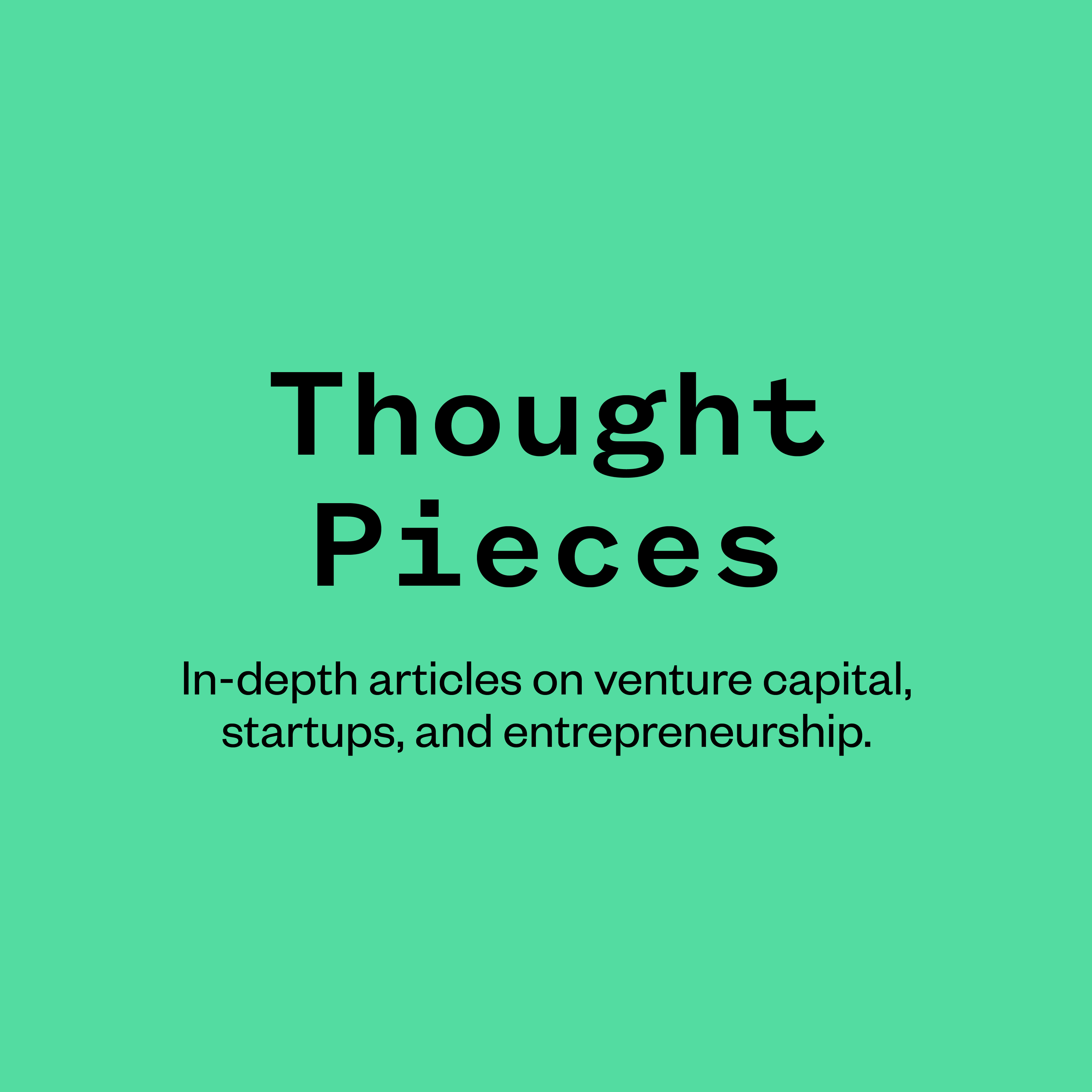 Kickstart Thought Pieces